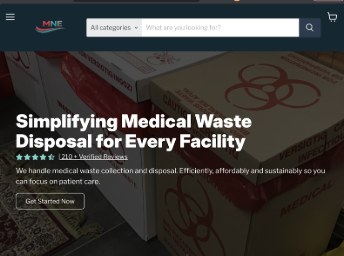 MNE Waste website: simplifying medical waste disposal for every facility